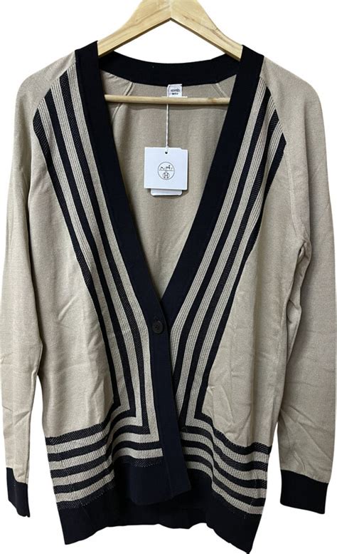 hermes silk cardigan|Hermes long cardigan sweater.